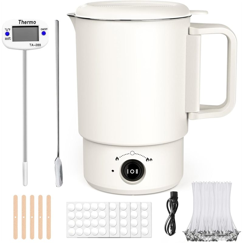 Candle Warning Label - A47U Electric Wax Melting Pot Kit