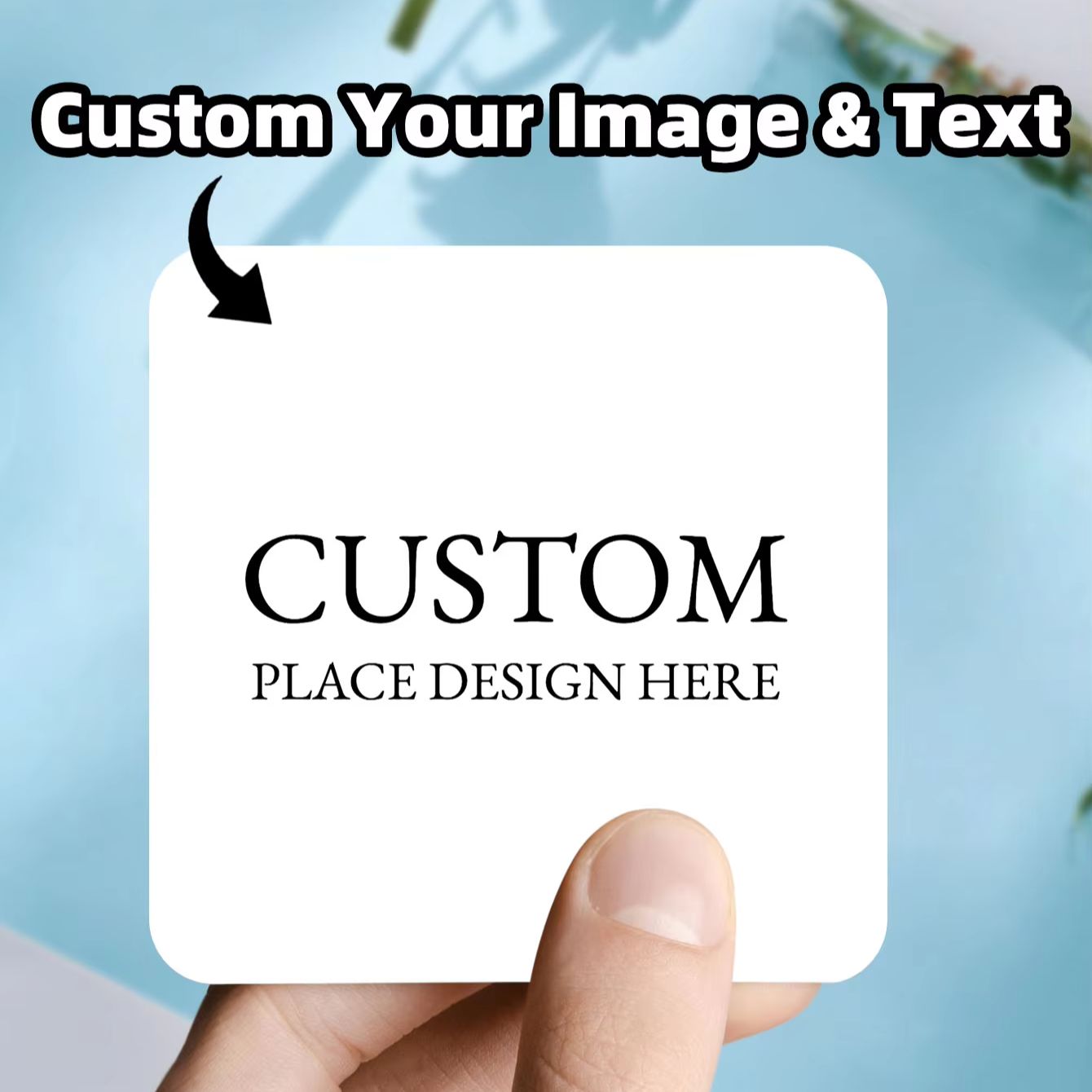 Candle Warning Label - 1-100PCS Custom Personalized Square Waterproof Stickers
