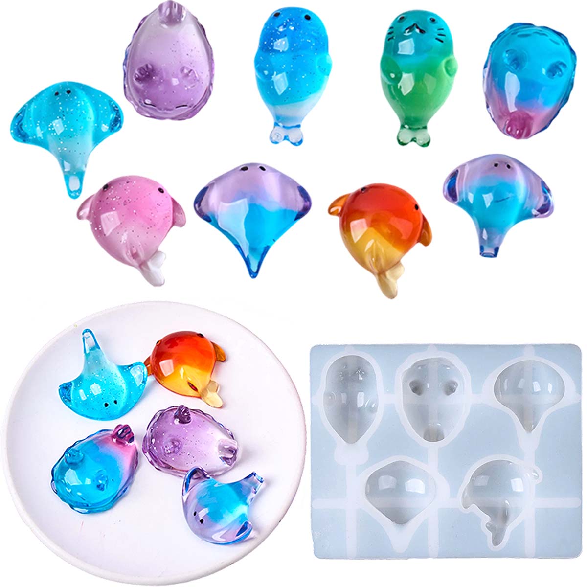 Candle Making Tutorial - 3D Healing Kawaii Manta Ray Whale