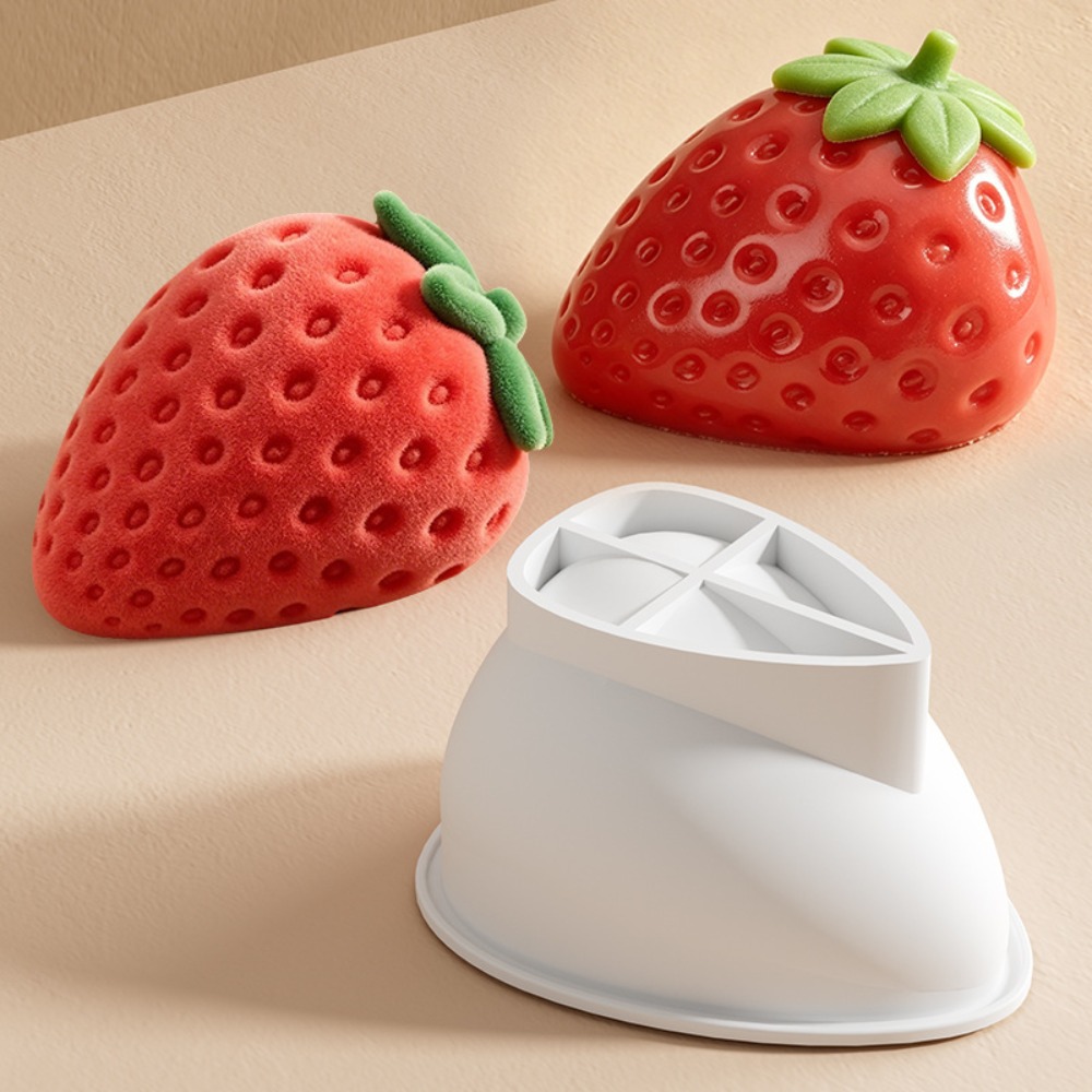 Candle Making Supplies Wholesale - 3D Strawberry Candle Molds DIY Handmade
