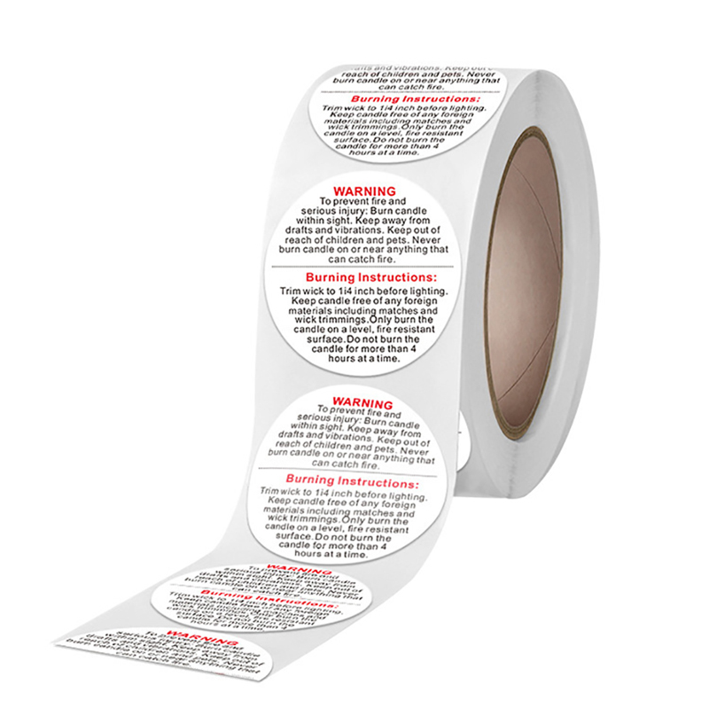 【New】500pcs/roll Candle Warnin - Candle Warning Label 评论和价格