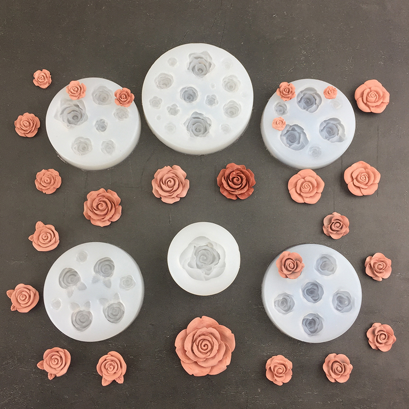 3D Rose Flower Shape Leaf Sili - Candle Making Supplies Wholesale 评论和价格