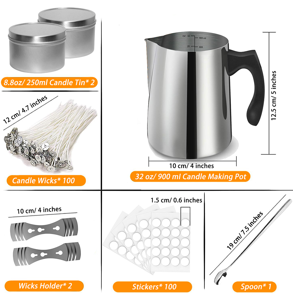 Candle Making Starter Kit Supp - Candle Warning Label 评论和价格