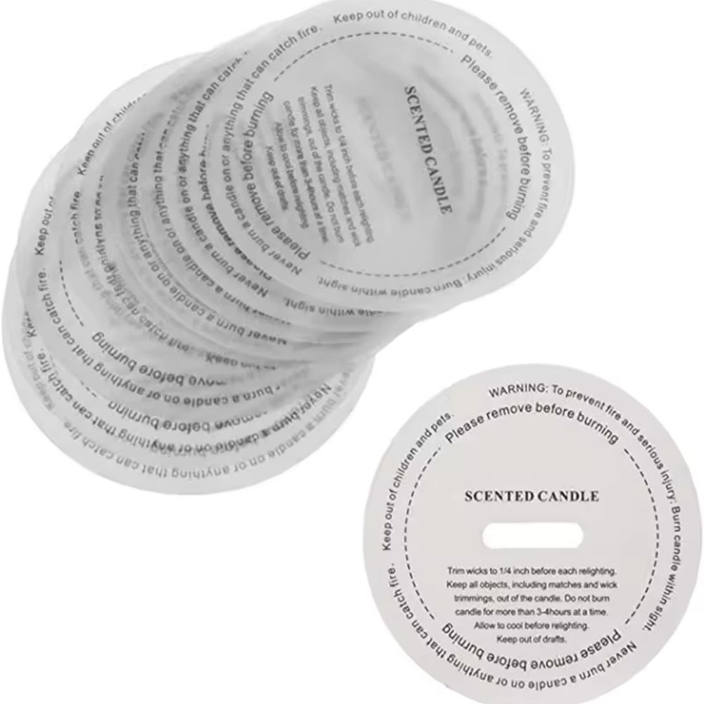10/50 Pcs Candle Cup Labels Ro - Candle Warning Label 评论和价格