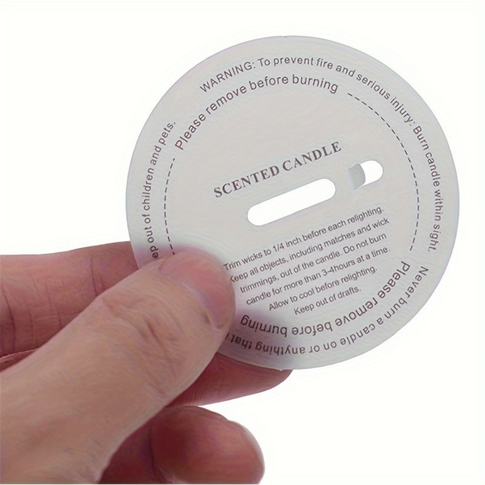 10/50 Pcs Candle Cup Labels Ro - Candle Warning Label 评论和价格