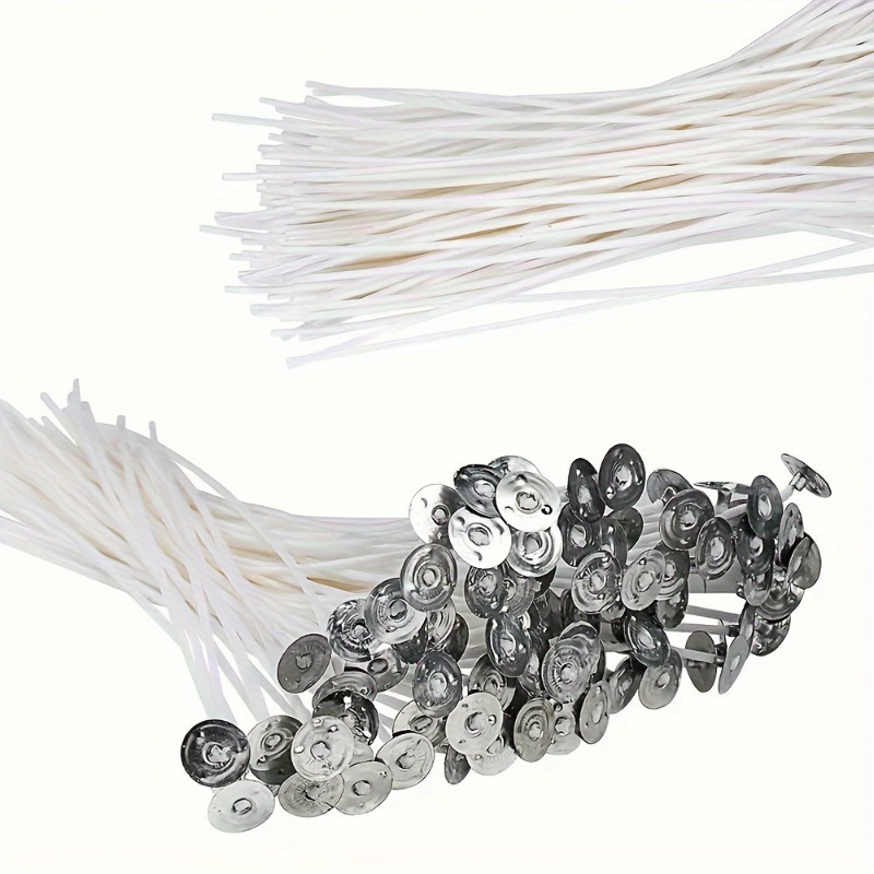 6-20cm 100pc Smokeless Candle  - Cotton Wick Pre Tabbed 评论和价格
