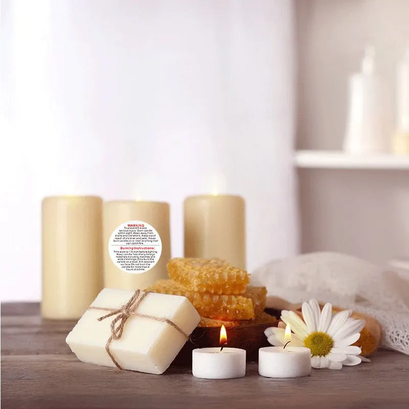 1roll, 500pcs Candle Jar Conta - Candle Warning Label 评论和价格
