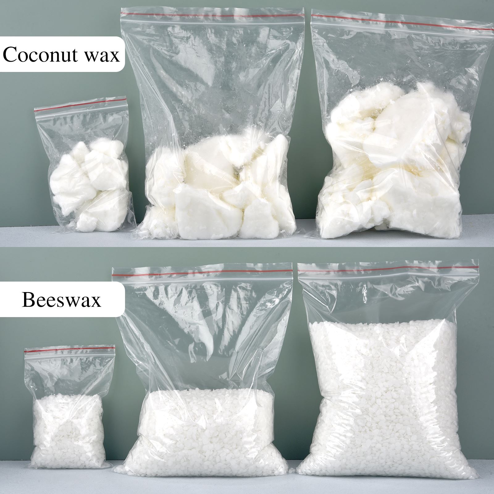 500g/1kg Natural Pure White Be - Coconut Wax Flake 评论和价格