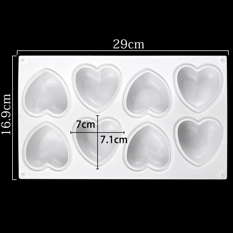 Love Heart Silicone Soap Mold  - Candle Making Tutorial 评论和价格