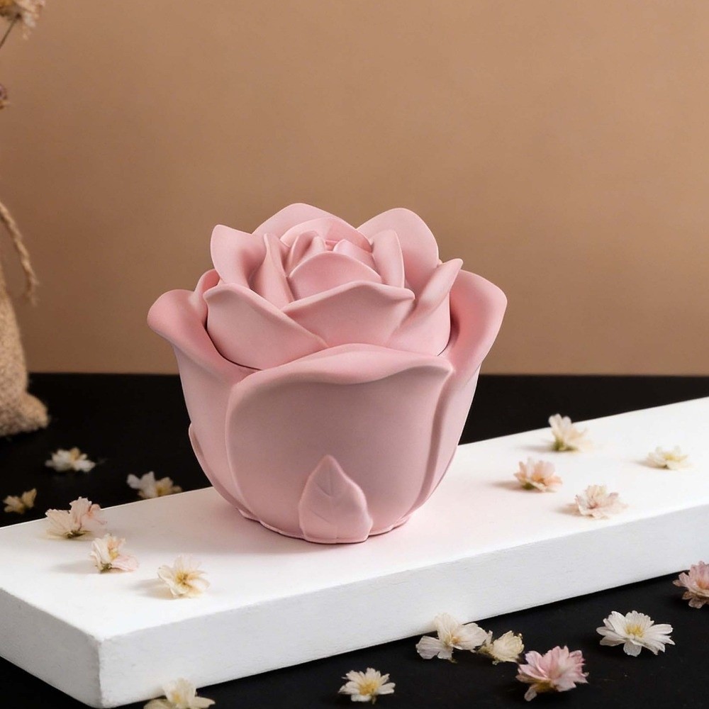 Candle Vessel Silicone Rose Fl - Candle Making Vessels 评论和价格