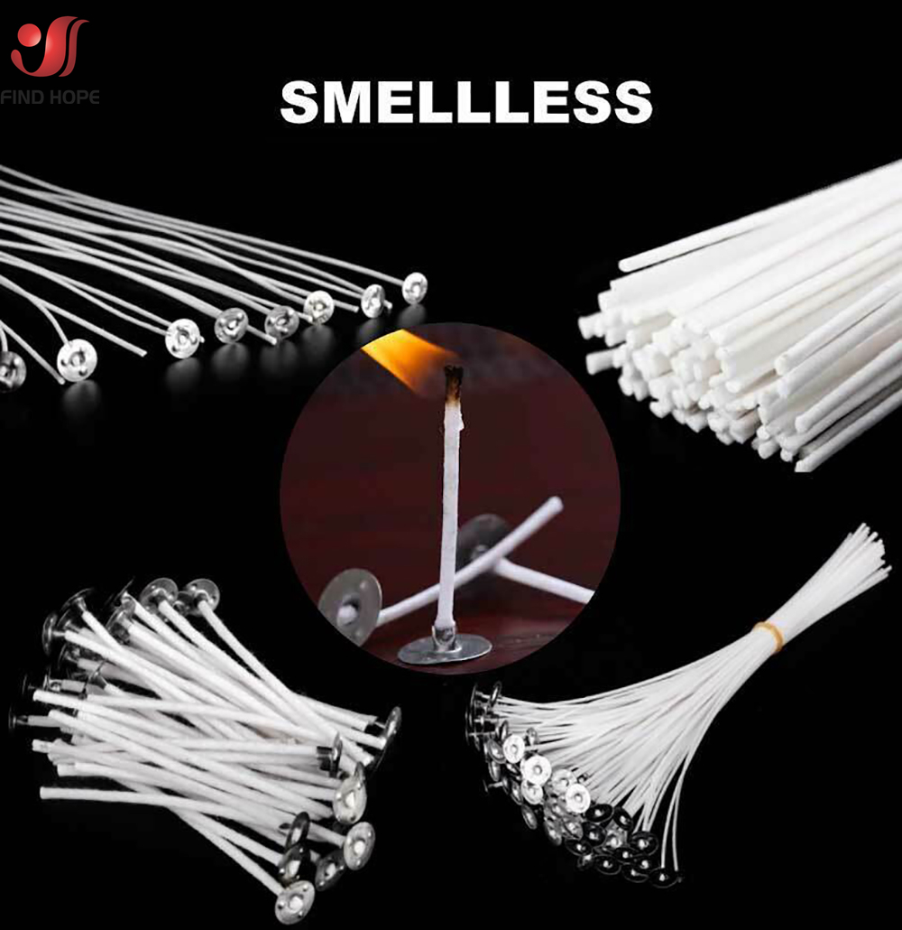 100pcs Smokeless Candle Wicks  - Cotton Wick Pre Tabbed 评论和价格