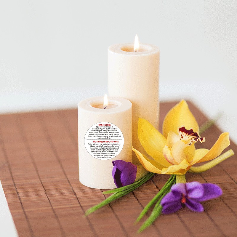 500Pcs White Candle Warning La - Candle Warning Label 评论和价格