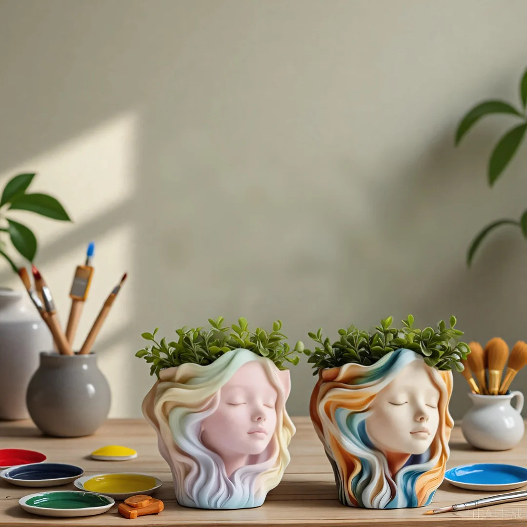 Girl Head Silicone Mold for Cr - Candle Making Vessels 评论和价格