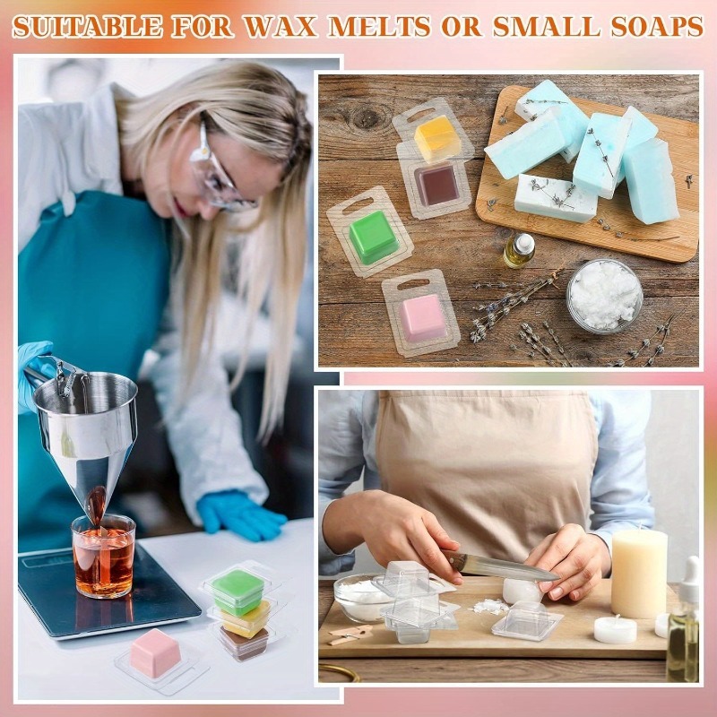 20/50pcs Clear Plastic Wax Mel - Candle Making Vessels 评论和价格
