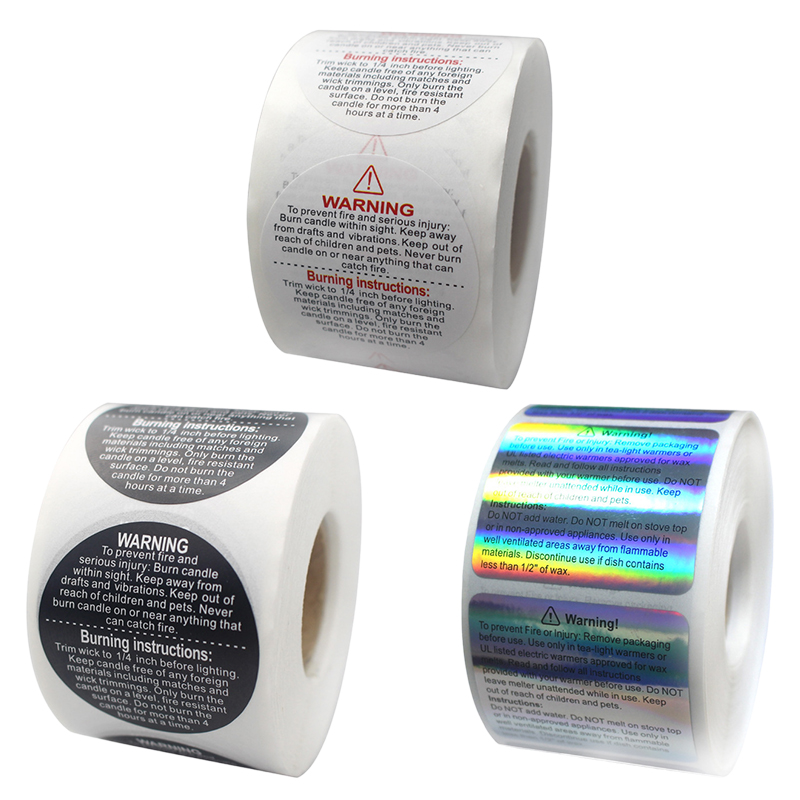 500PCS Waterproof Candle Warni - Candle Warning Label 评论和价格
