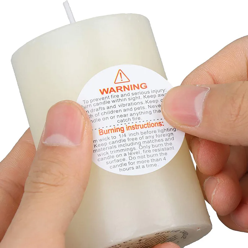 500PCS Waterproof Candle Warni - Candle Warning Label 评论和价格