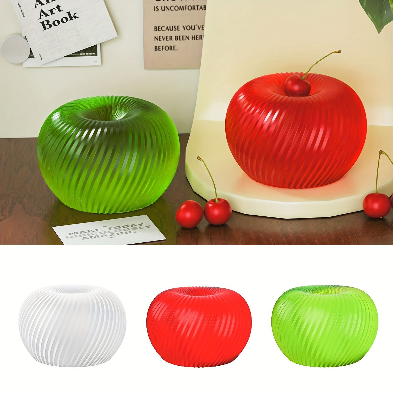 A trendy red apple silicone mo - Candle Making Tutorial 评论和价格