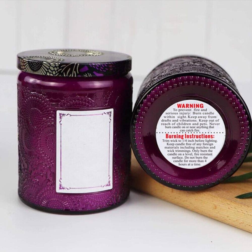 Self-adhesive Label Circular W - Candle Warning Label 评论和价格