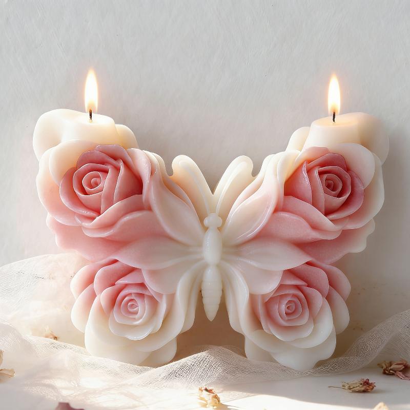 DIY Rose Butterfly Form Silico - Candle Making Tutorial 评论和价格