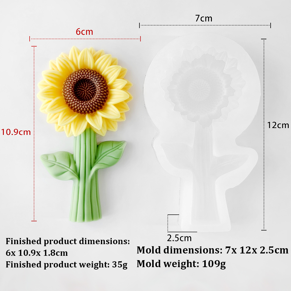 3D Sun Flower Silicone Mold Ar - Candle Making Supplies Wholesale 评论和价格