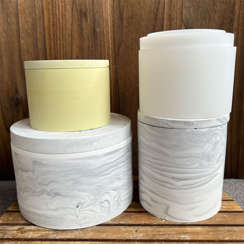 Round Cement Candle Canister S - Candle Making Vessels 评论和价格