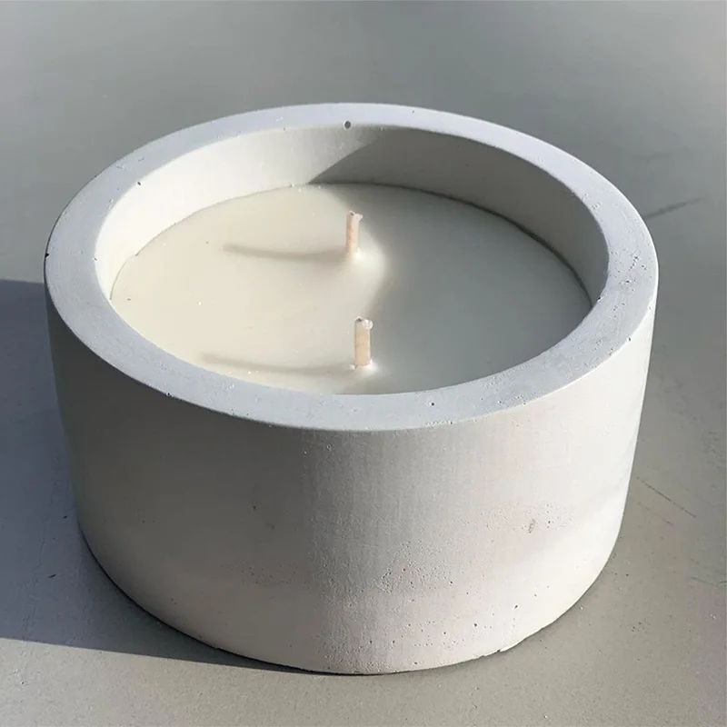3 Sizes Round Cement Concrete  - Candle Making Vessels 评论和价格