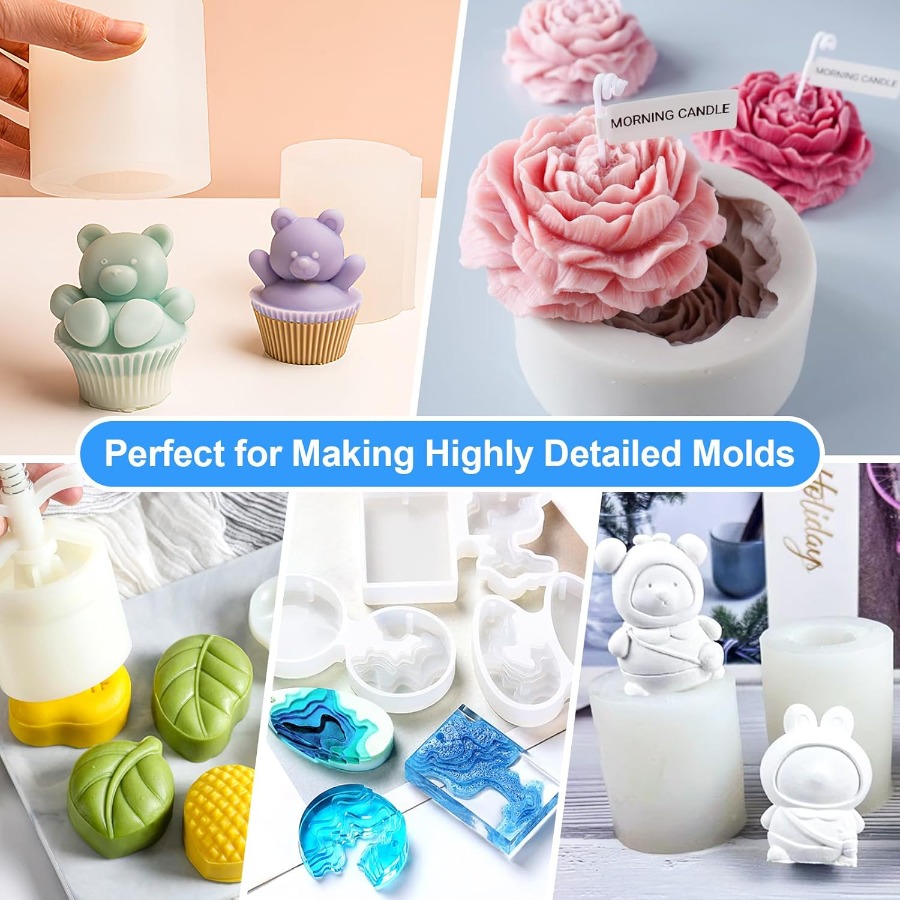 Silicone Mold Making Kit, 38.8 - Candle Making Tutorial 评论和价格