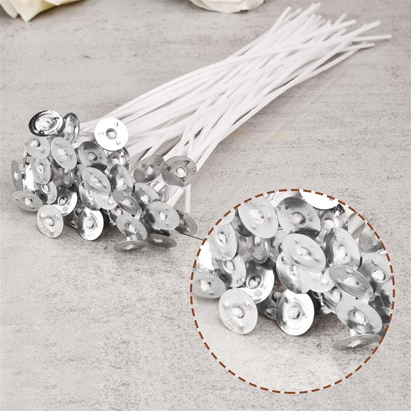 1-110pcs Smokeless Candle Wick - Cotton Wick Pre Tabbed 评论和价格