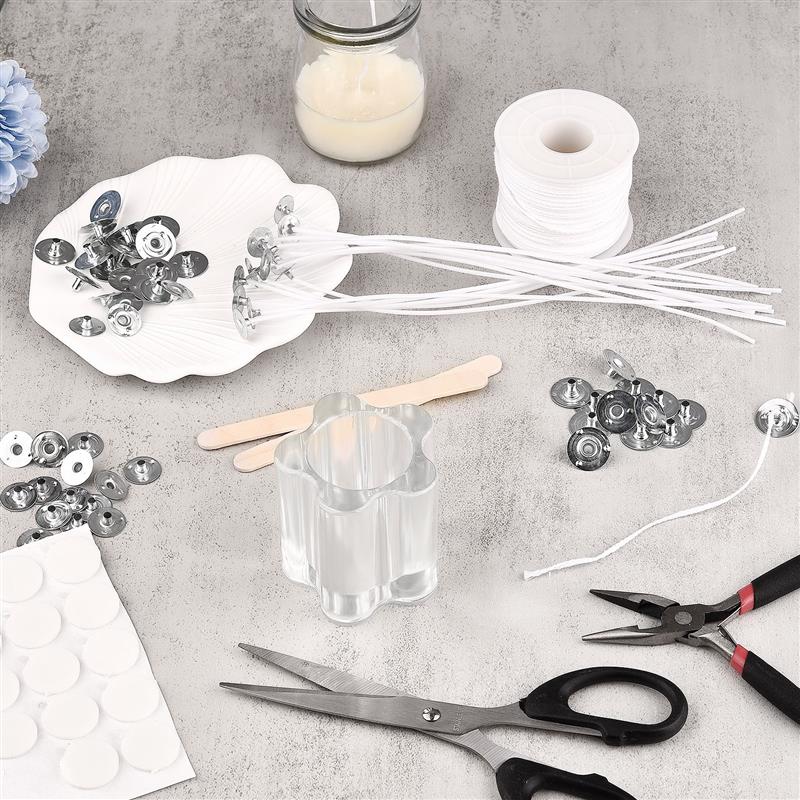 1-110pcs Smokeless Candle Wick - Cotton Wick Pre Tabbed 评论和价格