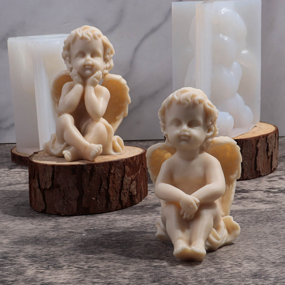 3D Angel Children Silicone Mol - Candle Making Ingredients 评论和价格